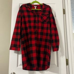 Long flannel dress